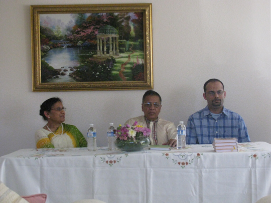 From left-Hamida Bano-Prof Aiman-Ahmer Shahwar SJ